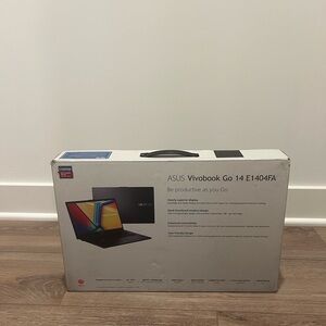 New ASUS 14" Laptop - AMD Ryzen Processor
- 4GB RAM - 128GB SSD Storage - Black